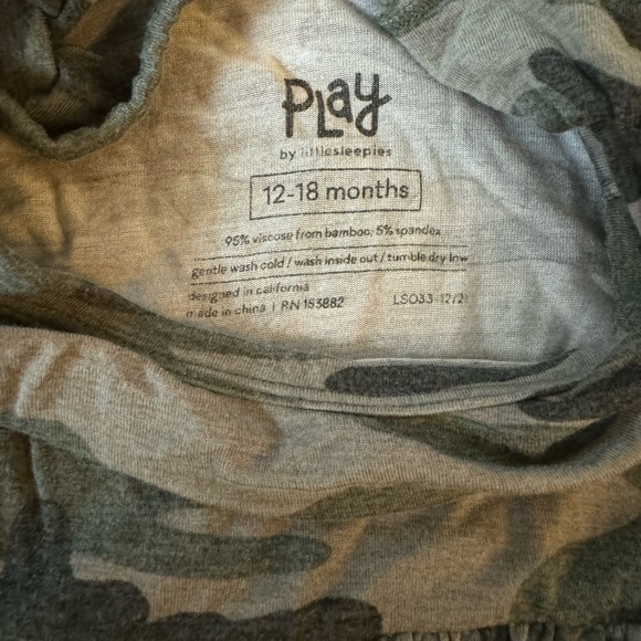 Little Sleepies Green Camo Twirl Dress with Bodysuit 12-18M - Picture 2 of 2